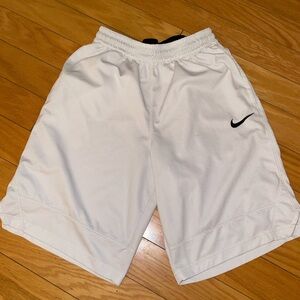 Nike White and Black Dri-FIT Shorts